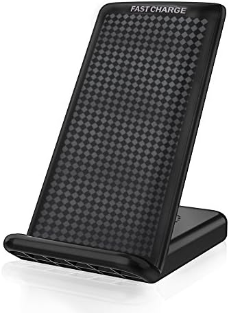 GUISOU TECH GSCW001 Guisou 10W Fast Wireless Charger Charging Pad Stand for Galaxy S9/Plus Note 8/5 S8/PlusS7/S7Edge/S6 Edge Plus/iPhone X/8/8Plus, Charger Stand, Black