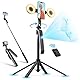 Jeebel Tripod Smartphone mit Auto Gesichtsverfolgung, 180cm Ausziehbarer Stativ Handy mit Gestensteuerung, Keine App erforderlich, 360° Drehbar, Selfie Stick & Stabilisator für Video Live Vlog