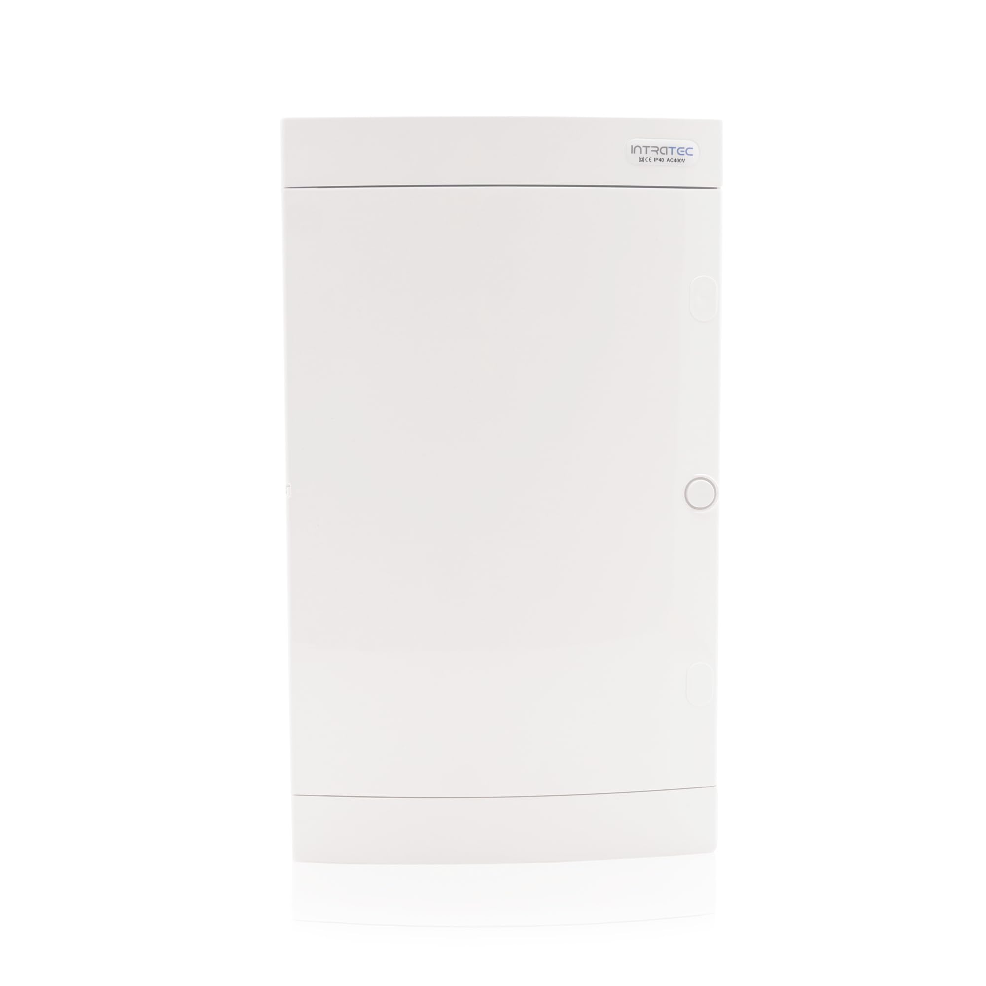 Intratec ripartitore di comunicazione a parete, IP40 – Distribuzione multimediale per casa connessa, armadio per sistemi multimediali, 287 x 485 x 112 mm, bianco