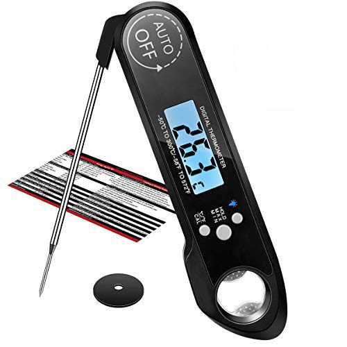 C100AE Meat Thermometer, Digital Cooking Thermometer Instant Reading, Barbecue Meat Thermometer, Food Thermometer with Probe, Calibrable and Waterproof