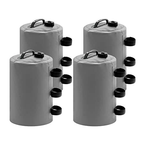 Ablem8Canopy Canopy Water Weights Set Of 4, 88 Lb Water Tent Weights, Heavy Duty Canopy Weights Bags For Pop Up Canopy Tent Legs(10L, Gray) #TOP20
