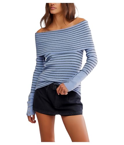 Free People Women's Evergreen Sweater, Peri Combo