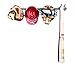 Monkey Bars Baseball Rack, 5 Baseball Bats, Small, Steel, 35"W