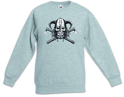 Pullover sweat-shirt viking skull vi pour enfants garçon fille