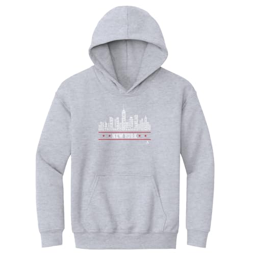 500 LEVEL New York Kids Hoodie - New York Hockey Roster Skyline 23