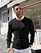 COOFANDY Mens Sweater Pullovers Lightweight Dress Sweater Fashion Winter Sweaters Black