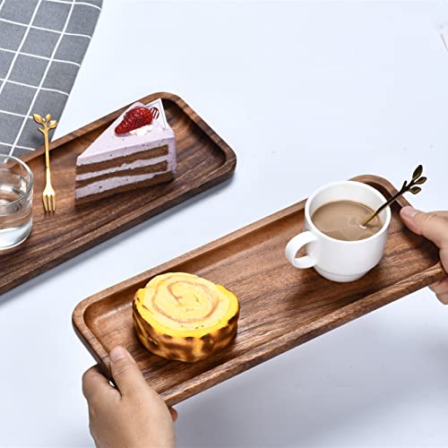 MYUANXI Vassoio da portata rettangolare in legno