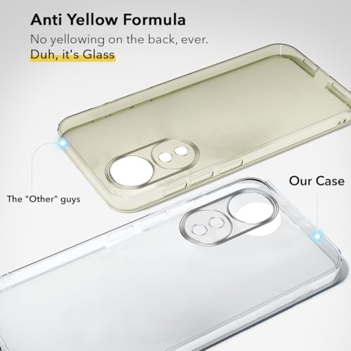 Image of Jkobi Lifetime Anti-Yellow Clear Back Cover Case for Vivo T2 (Sleek Hard Crystal | Shockproof and Camera Protection)