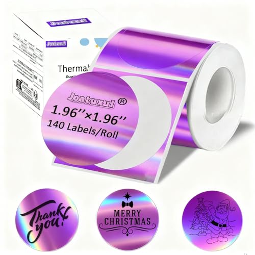 Joatuxul ���M���x�� T50M Pro/M110/M100/M220 ���x�����[�J�[����т��̑���4x6�T�[�}���v�����^�[�ɑΉ� �o�[�R�[�h&�J�X�^���X�e�b�J�[�p �z���O���t�B�b�N�p�[�v�� 2×2�C���`