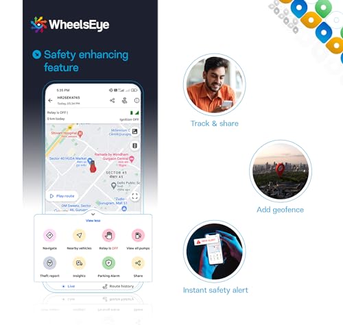 Image of WheelsEye GPS | On-Site Installation, 12 Month Recharge (Airtel /Vi), 1 Year Free On-site Service, Trusted by 10 Lakh+ Customers | Secure, Faster, Reliable