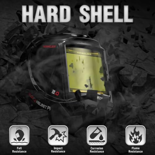 YESWELDER Large View Auto Darkening Helmet
