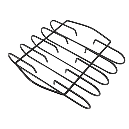 Support à Côtes de Barbecue en Fer Antiadhésif, Support à Côtes Noir, pour Fête, Côtelettes D'agneau