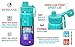 CHILLOUT LIFE 17 oz Kids Insulated Water Bottle for School with Leakproof Spout Lid and Cute Waterproof Stickers, Personalized Stainless Steel Thermos Flask Metal Water Bottle for Girls & Boys