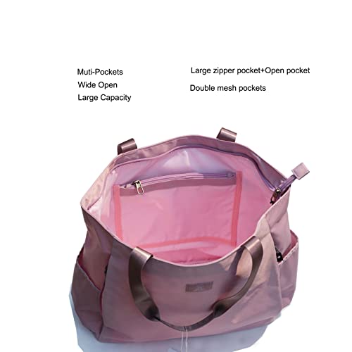 ESVAN Yoga Mat Bag Yoga Tote Carrier Shoulder Bag Carryall Tote for Office,Yoga,Pilates,Travel,Beach and Gym (H Pink) by ESVAN - Used condition - Image 6