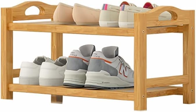 Zapatero de bambú, organizador de pie de 4 niveles para entrada, estante de almacenamiento multifunción para botas, moderno y fácil de montar muebles para el hogar