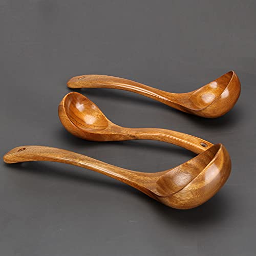 Renawe 5841503785 Large Soup Ladel Wood Spoons For Cooking Serving Spoon Ladles Wooden Cooking Spoon Long Handle Mixing Spoon Ladle thumb #6