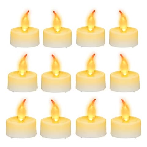 Relaxdays 12er Set LED Teelichter Cover