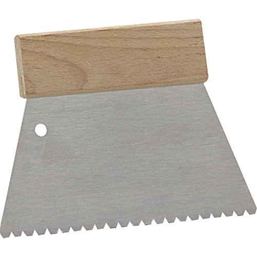 murexin Spatule à dents B3, 200 mm, Truelle avec manche en bois, 27958