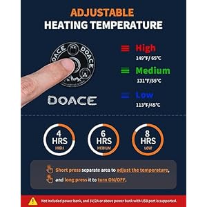 Doace heated vest for men and women smart heating vest rechargeable battery not included  urban country home decor