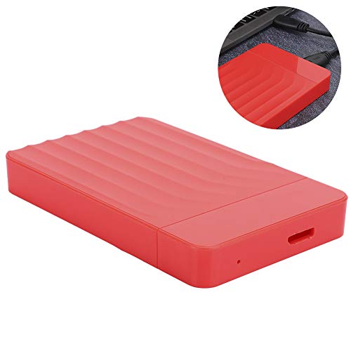 Carcasa para disco duro externo 2.5 pulgadas USB 3.0 roja miniatura 3