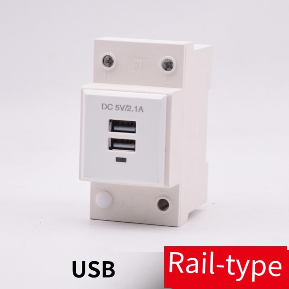 USB-DIN-Schienen-Modulbuchse DC 5 V 2,1 A Ausgang für DIN-Schienen