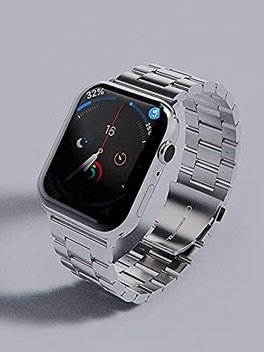Bracelet maillons intégrés Apple Watch acier boucle moderne 45mm - 3