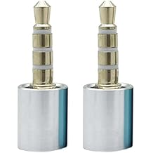 Sound Locking Device 3.5mm MIC Blocker 2PCS-Mic Lock for Smartphones Data Security Privacy Protection Silver