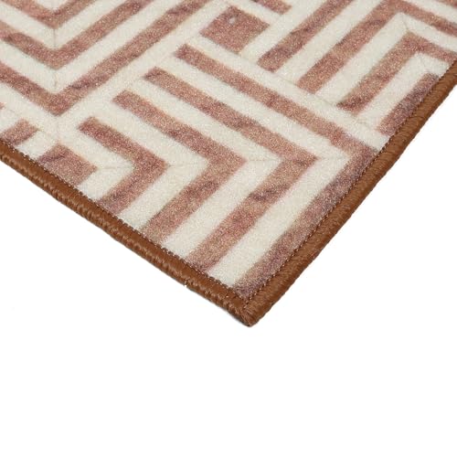 Image of HUES & SHADES Coir Door Mat for Outdoor Entrance - [37 x 57 cm] | Natural Coconut Fiber Brush Mat for Shoes Cleaning, Heavy Duty Non-Slip Doormat for Front Porch, Patio, Entryway (Mystic Maze)