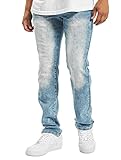 Körpernahe Passform Southpole Herren Flex Stretch Basic Skinny Fit Denim Pants Jeans, Hell-Sand, Blau, 29W / 30L