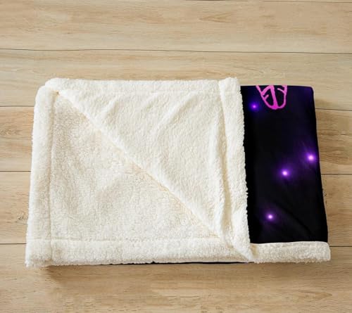 Homemissing Purple Dream Catcher Throw Blanket Bohemia Feather Decor Sherpa Blanket for Couch Bed Sofa Dream Catcher Fuzzy Blanket Decor Plush Throw Blanket 60x79 Inch - Image 4