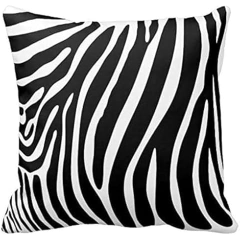 Black and White Zebra Print Cushion Cover Cover
