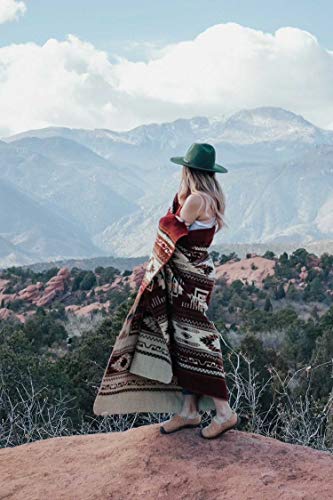 Inca Aztec Throw Blanket | Southwest Indian Navajo Boho Style | Native Woven Western Cover For Camping, Bedding, Couch & Office | Faux Alpaca, Lightweight, Hypoallergenic & Warm Camp Vanlife Blanket… #TOP2