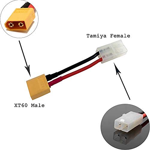 Adattatore Connettore YUKI 600268 - Da TAMIYA A XT60, Per Batterie RC, Aeromodellismo E Progetti Elettrici!