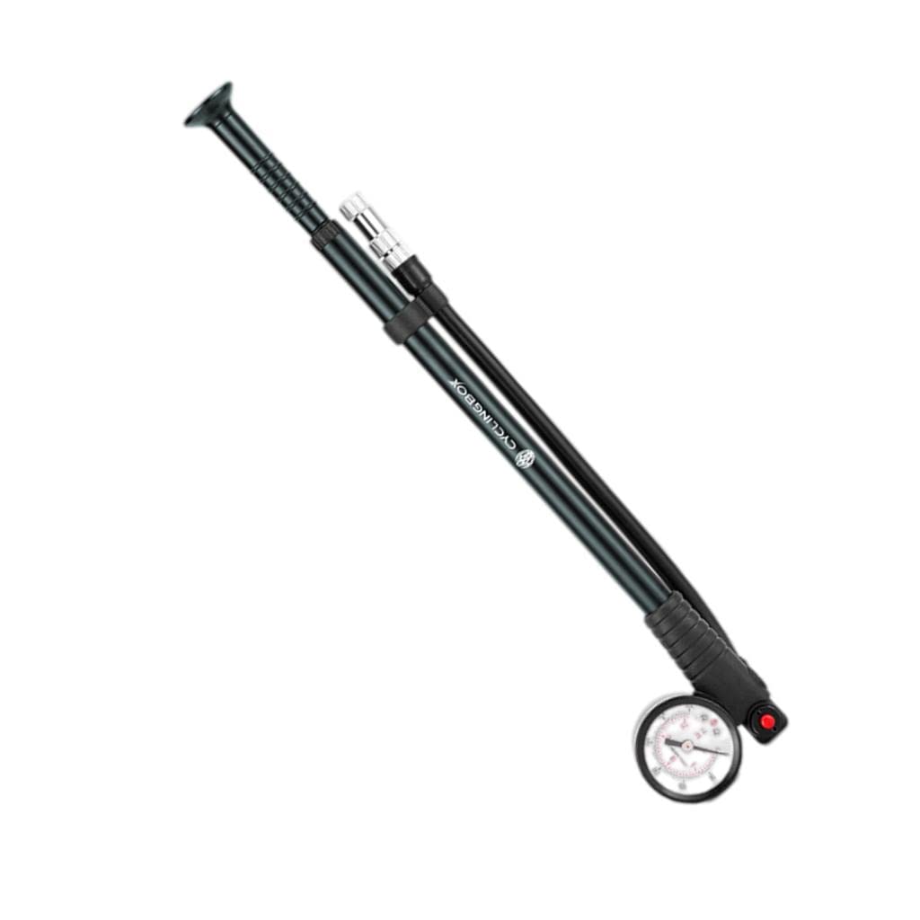 Pompe Haute Pression Mini Pompe Air Bouton Purgeur Jauge Précise sans Perte Aluminium Convient Vélos Montagne Route BMX Enfants
