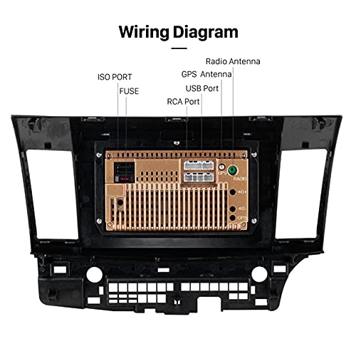 Substituição Estéreo do de Navegação do Jogador Mp5 de 1 + 16gb Gps do Rádio do Carro para Lancer Ex