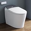 Luxury smart toilet with bidet built in bidet toilet with heated seat elongated japanese toilet with automatic flush dryer night light digital display  urban country home decor
