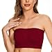 3 Pcs Strapless Bras for Women Large Bust Invisible T-Shirt Bra Non-slip Wireless Push-Up All-Day Comfort Support Bra Wine