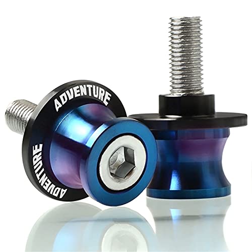 Motorradständer 10mm Schwingenständerschrauben Motorrad Schwingenspulen Schieber Für 1290 Für Super Adventure R 390 640 690 990 1190 Adventure(Colorful Blue)