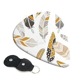 FUCVNPZ Lot de 6 médiators en celluloïd, plumes rétro colorées, légères, moyennes et lourdes pour guitares acoustiques… - Les Beatles, Paul McCartney, John Lennon, RIngo Starr, George Harrison