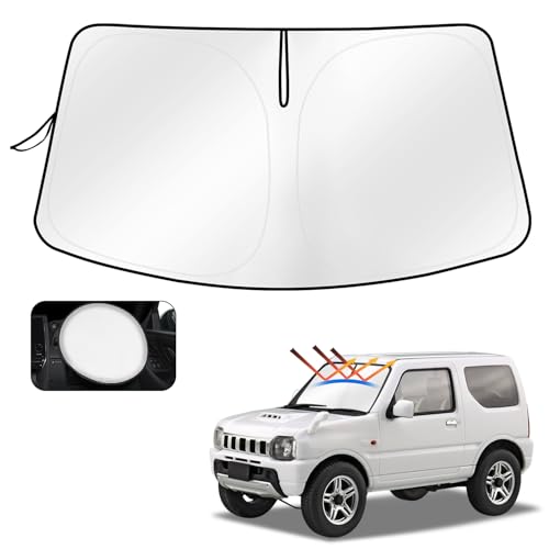 CARTIST ジムニー JB23W フロントサンシェード JIMNY 1998年-2018年 サンセット サンフィア サンライン フロントガラス サンシェード シェードカーテン マルチサンシェード 遮光 シェード 日よけ 車種専用 UVカット 車中泊 カスタムパーツ インテリア 内装パーツ 取付簡単 収納袋付 メーカー直営