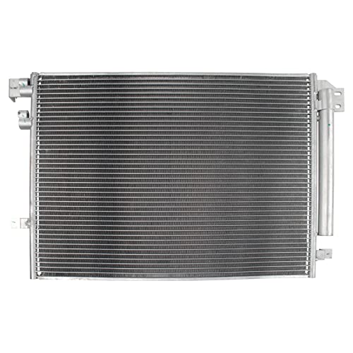 Image of TRQ A /C Condenser and Receiver Drier Assembly Compatible with 16-22 Chevrolet Camaro LT LS Automatic Transmission 13-19 Cadillac ATS with Heavy Duty Cooling 14-19 CTS with Heavy Duty Cooling