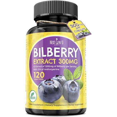 NGU Bilberry Eye Supplement 300mg with Anthocyanins Cover