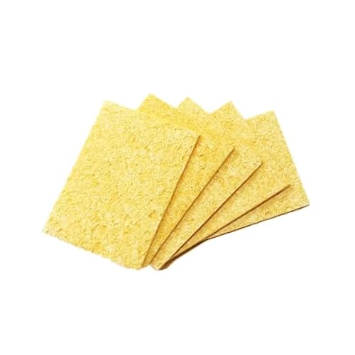 Soldering Iron Tip Cleaning Sponge Pads Yellow Honeycomb Sponges (5)