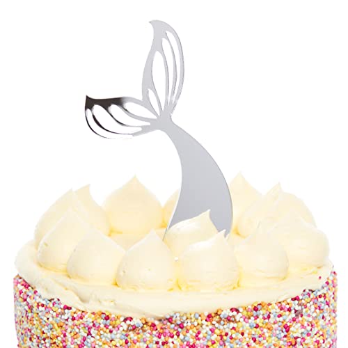 Amscan 9914399 - Decoração para bolos em forma de cauda de sereia, 18,5 cm