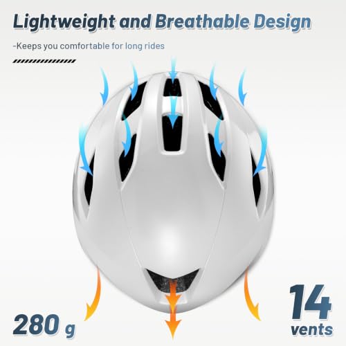 Image of Adult Cycling Bike Helmet, OnBros Lightweight Unisex Bicycling Helmets for Men and Women, Adjustable Fit CPSC Certified Bicycle Helmet