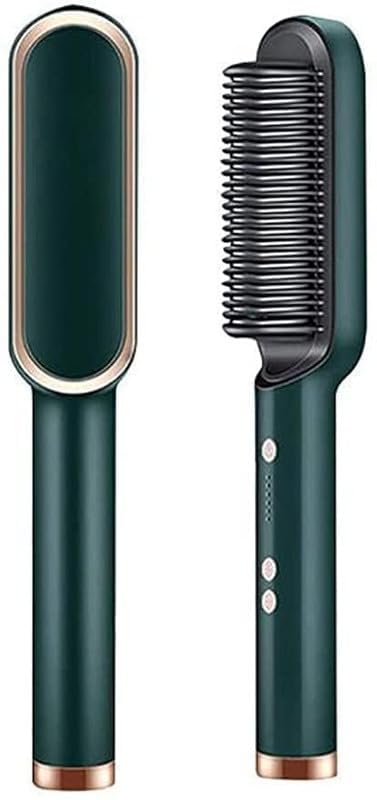 Electric Heating Straightening Comb for Women & Men, Fast Heating Hair Straightener Brush with Ceramic Coated Teeth, Anti-Scald Design, Portable Hot Comb for Straightening-image-48
