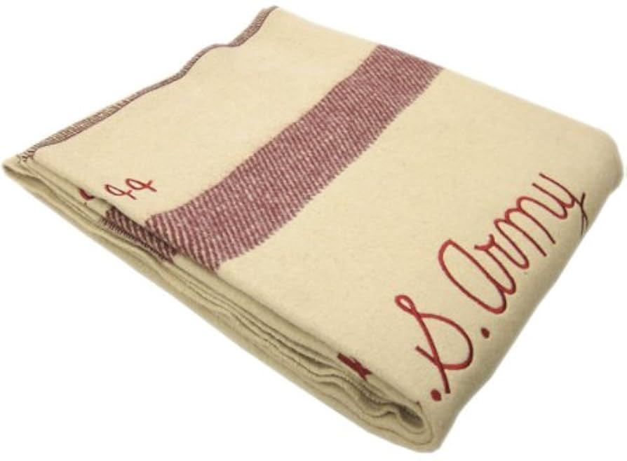 Amazon.co.jp: 米軍タイプ WW2 ARMYブランケット ラージ