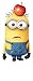 6 Inch Jerry Despicable Me 2 Minion Removable Wall Decal Sticker Art Home Kids Room Decor- 2 3/4 Inch Wide By 5 3/4 Inch Tall