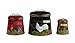 Creative Co-Op Decorative Tin Containers with Rooster Motif