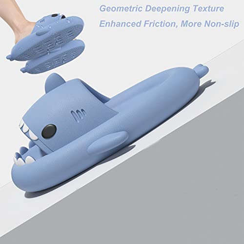 LELEBEAR Shark Slides Adult Cloudy Cute Shark Slippers For Women Men2